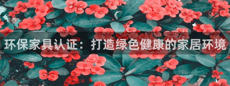 杏耀平台还在吗：环保家具认证：打造绿色健康的家居环境