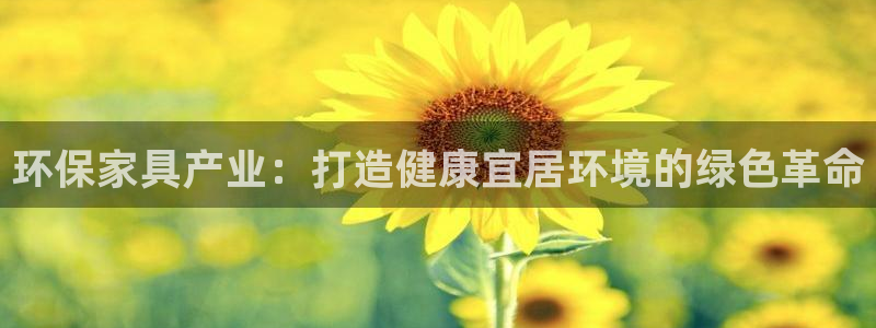 杏耀注册主管：环保家具产业：打造健康宜居环境的绿色革命