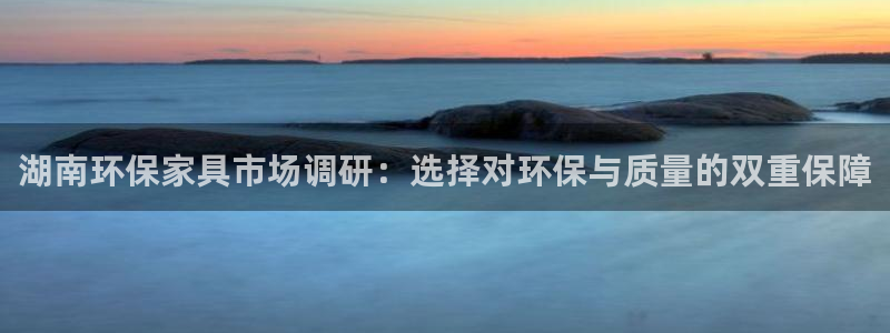 杏耀平台地址：湖南环保家具市场调研：选择对环保与质量的双重保