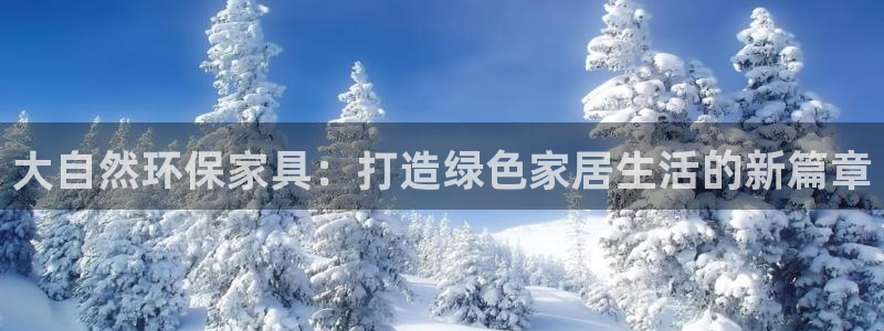 杏耀平台官网下载：大自然环保家具：打造绿色家居生活的新篇章